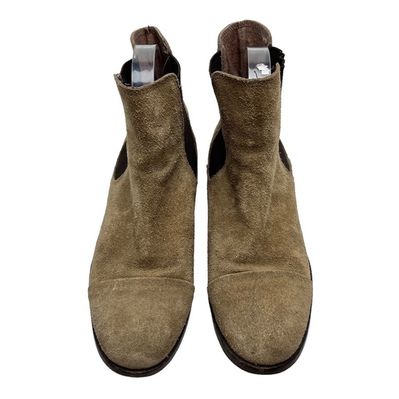 JEFFREY CAMPBELL Genuine Leather Suede Tan Brown Ankle Booties Boots Shoes 6.5 - Picture 3 of 16